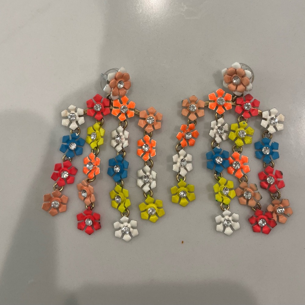 J. Crew Floral Earring